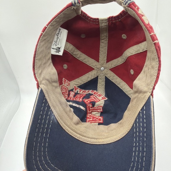 Disney Parks Embroidered Spell Out Distressed Look Adjustable Baseball Hat Cap - Picture 5 of 8